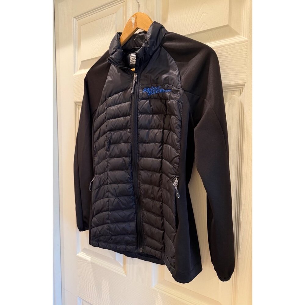 Weatherproof 32° Black Quilted Jacket With Reiner Stop Logo Size M